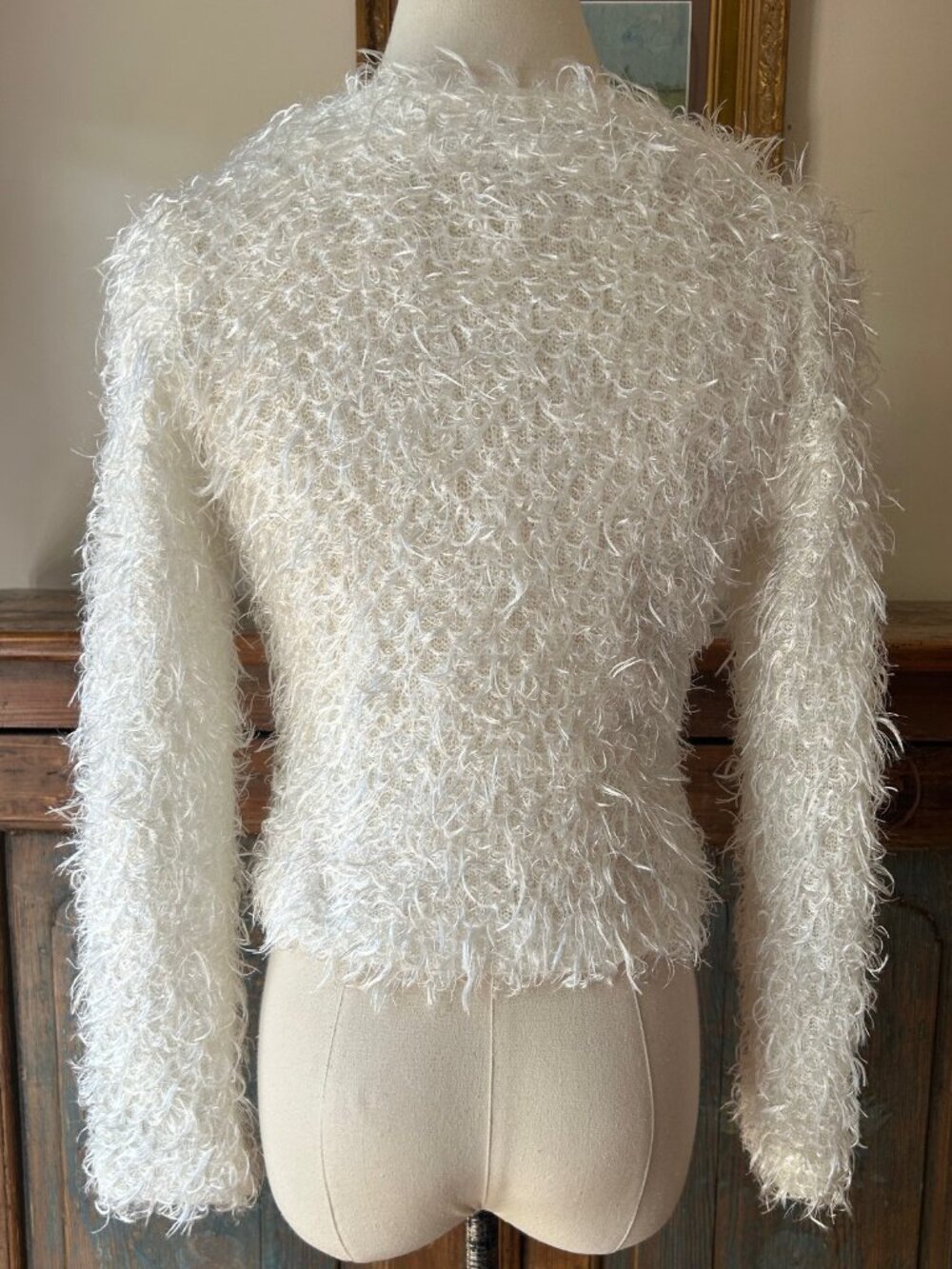 Vintage Betsey Johnson Cropped Cardigan Sweater - Picture 5 of 7